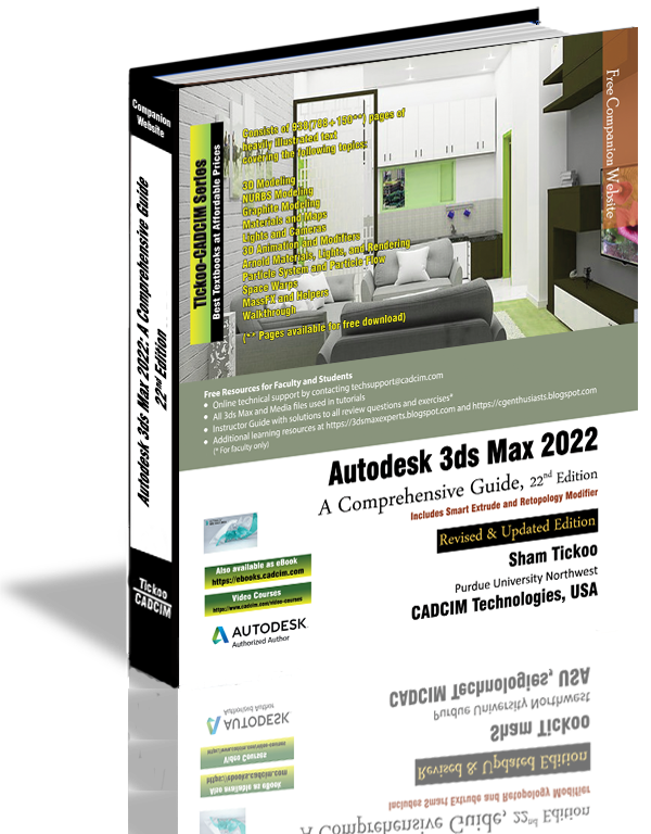 Autodesk 3ds Max 2022: A Comprehensive Guide Book By Prof. Sham Tickoo ...